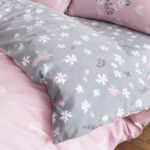 Floral Heart Duvet Cover Set - Blush Pink - Image 6