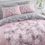 Floral Heart Duvet Cover Set - Blush Pink - Image 2