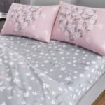 Floral Heart Duvet Cover Set - Blush Pink - Image 4