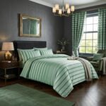 Striped Duvet Cover Set - Duck Egg