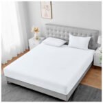 Waterproof Mattress Encasement Cover - White