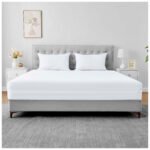 Waterproof Mattress Encasement Cover - White