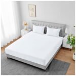 Waterproof Mattress Encasement Cover - White