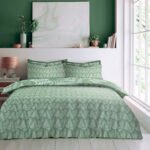 Reversible Botanical Duvet Cover Set - Sage Green - Image 2