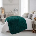 Luxury Soft Fleece Throw Blanket - Green