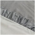 Frill Edge Duvet Cover Set - Grey/Charcoal - Image 14