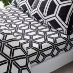 Geometry Duvet Cover Set - Black/White - Image 6