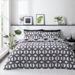 Geometry Duvet Cover Set - Black/White - Image 2