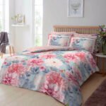 Soft Floral Pastel Duvet Cover Set - Blush Pink