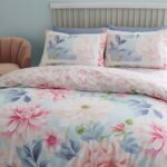 Soft Floral Pastel Duvet Cover Set - Blush Pink