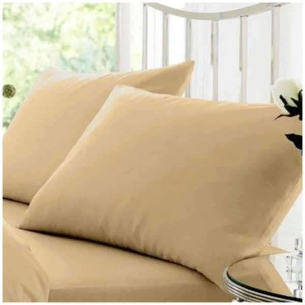 Soft Percale Breathable Pillowcase - Mocha