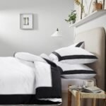 Soft Hotel Style Duvet Cover Set - White/Black