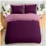 Frill Edge Duvet Cover Set - Mulbury/Pink - Image 10