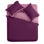 Frill Edge Duvet Cover Set - Mulbury/Pink - Image 11