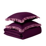 Frill Edge Duvet Cover Set - Mulbury/Pink - Image 13