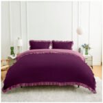 Frill Edge Duvet Cover Set - Mulbury/Pink