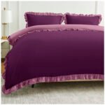 Frill Edge Duvet Cover Set - Mulbury/Pink - Image 3
