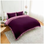 Frill Edge Duvet Cover Set - Mulbury/Pink - Image 4