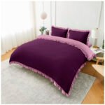 Frill Edge Duvet Cover Set - Mulbury/Pink - Image 6