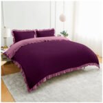 Frill Edge Duvet Cover Set - Mulbury/Pink - Image 7