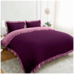 Frill Edge Duvet Cover Set - Mulbury/Pink - Image 8