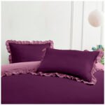 Frill Edge Duvet Cover Set - Mulbury/Pink - Image 9