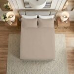 Premium Home Essentials Plain Fitted Sheet - Natural