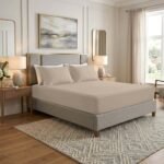 Premium Home Essentials Plain Fitted Sheet - Natural