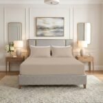 Premium Home Essentials Plain Fitted Sheet - Natural