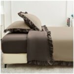 Frill Edge Duvet Cover Set - Natural/Dark Natural - Image 11