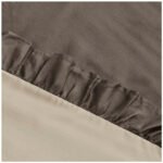 Frill Edge Duvet Cover Set - Natural/Dark Natural - Image 14