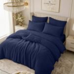 Ultra Teddy Fleece Duvet Cover Set - Navy
