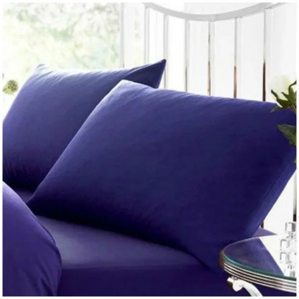 Soft Percale Breathable Pillowcase - Navy