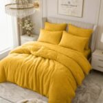 Ultra Teddy Fleece Duvet Cover Set - Ochre
