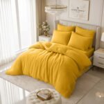 Ultra Teddy Fleece Duvet Cover Set - Ochre