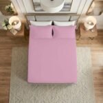 Premium Home Essentials Plain Fitted Sheet - Pink