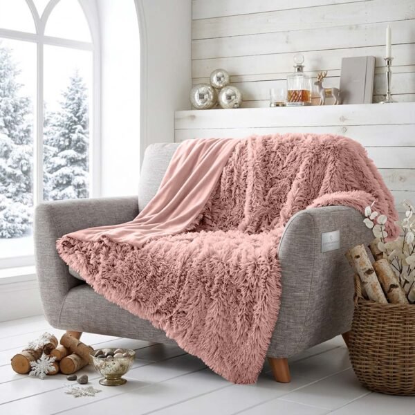 Luxury Soft Fleece Throw Blanket - Pink