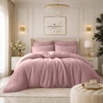 Ultra Teddy Fleece Duvet Cover Set - Pink