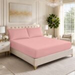 Premium Soft Touch Fitted Sheet – Pink