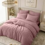Ultra Teddy Fleece Duvet Cover Set - Pink