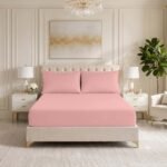 Premium Soft Touch Fitted Sheet – Pink
