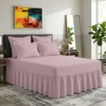Plain Dyed Polycotton Valance Sheet - Pink