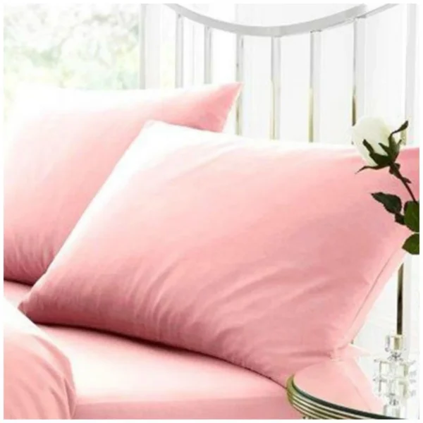Soft Percale Breathable Pillowcase - Pink