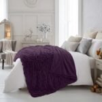 Luxury Soft Fleece Throw Blanket - Purple