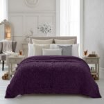 Luxury Soft Fleece Throw Blanket - Purple