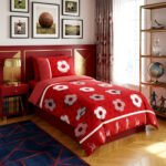 Modern Kids Football Duvet Set Deluxe - Red