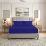 Premium Home Essentials Plain Fitted Sheet - Royal Blue