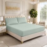 Premium Soft Touch Fitted Sheet – Sage Green