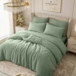 Ultra Teddy Fleece Duvet Cover Set - Sage Green