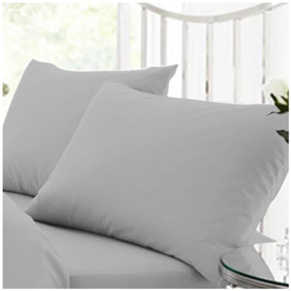Soft Percale Breathable Pillowcase - Silver